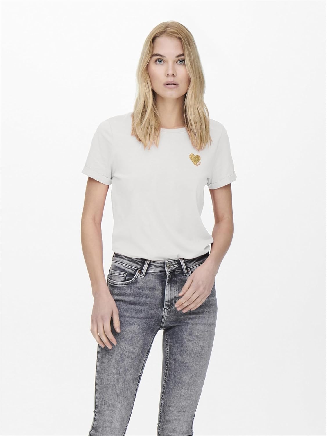 Thumbnail 1 de ONLY Damen T-Shirt ONLKITA Regular Fit – 100% Baumwolle, BCI, XS–XL, Gelb-Grün-Schwarz-Weiß-Rosa-Orange