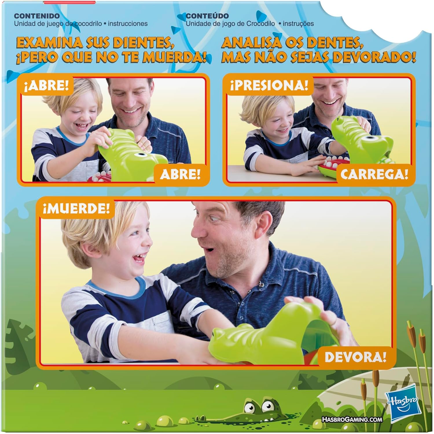 Detalle de Hasbro Gaming Dentysta – gra zręcznościowa z krokodylem dla dzieci