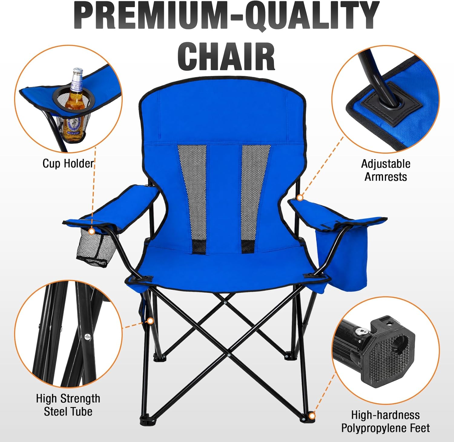 Thumbnail 6 de Folding Camping Chairs, 2-Pack