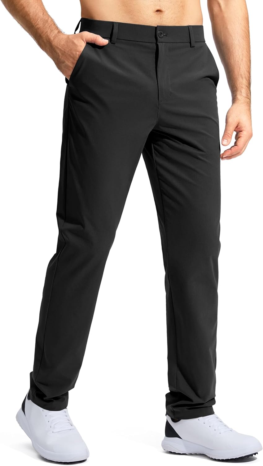 Detalle de Pudolla Men’s Golf Pants Stretch Work Dress Comfy Pants (Lightweight Quick Dry) with Pockets