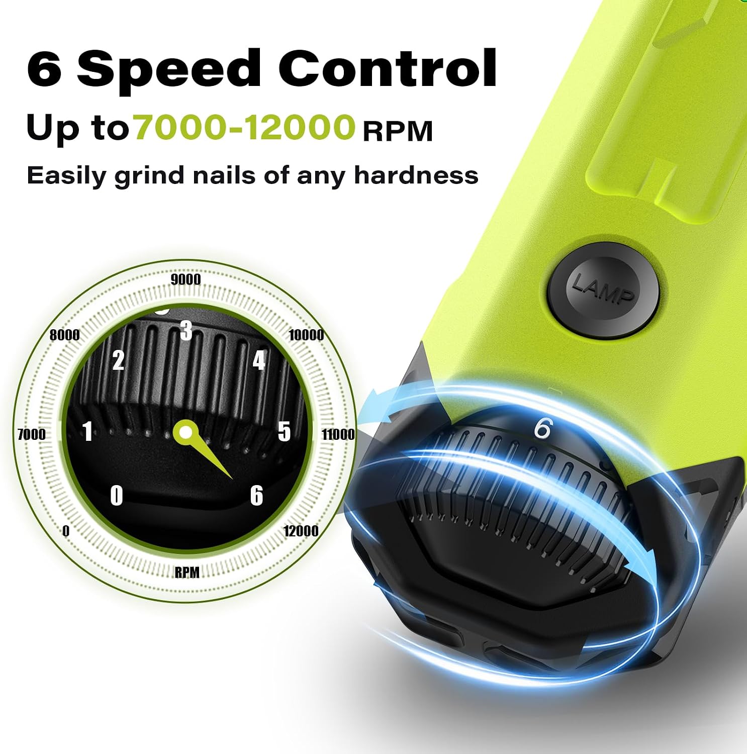 Thumbnail 1 de Casfuy 6-Speed Dog Nail Grinder – Newest Enhanced, Quiet, Rechargeable Electric Nail Trimmer