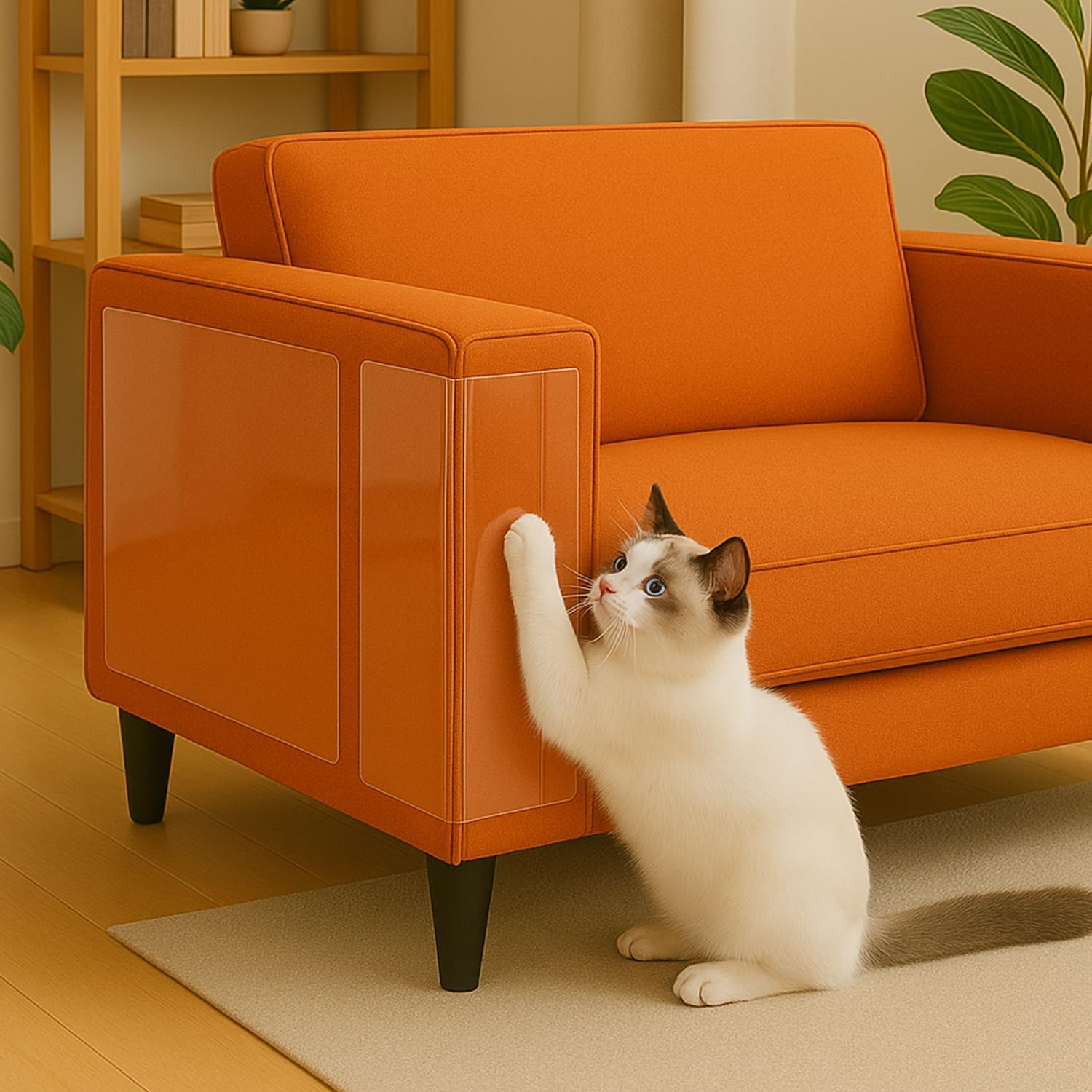 Detalle de Kratzschutz Tape 30 cm x 5 m für Katzen