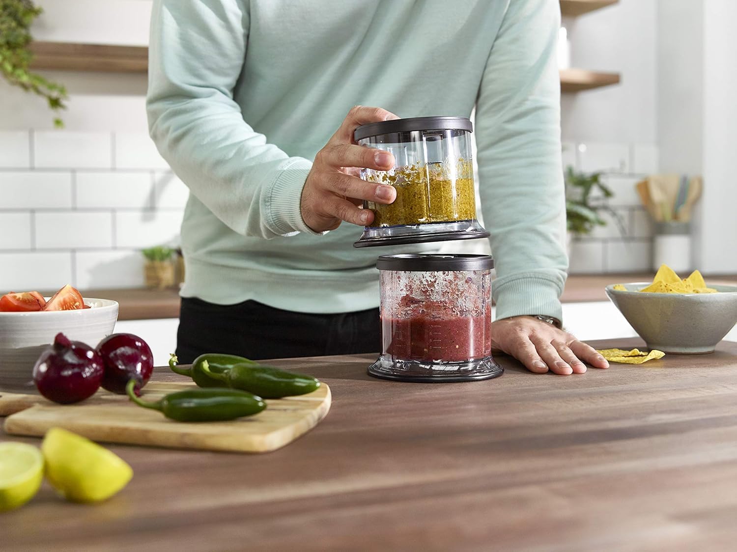 Thumbnail 2 de Ninja Express Chop Mini NJ1002EUBK: tritatutto compatto per verdure ed erbe aromatiche