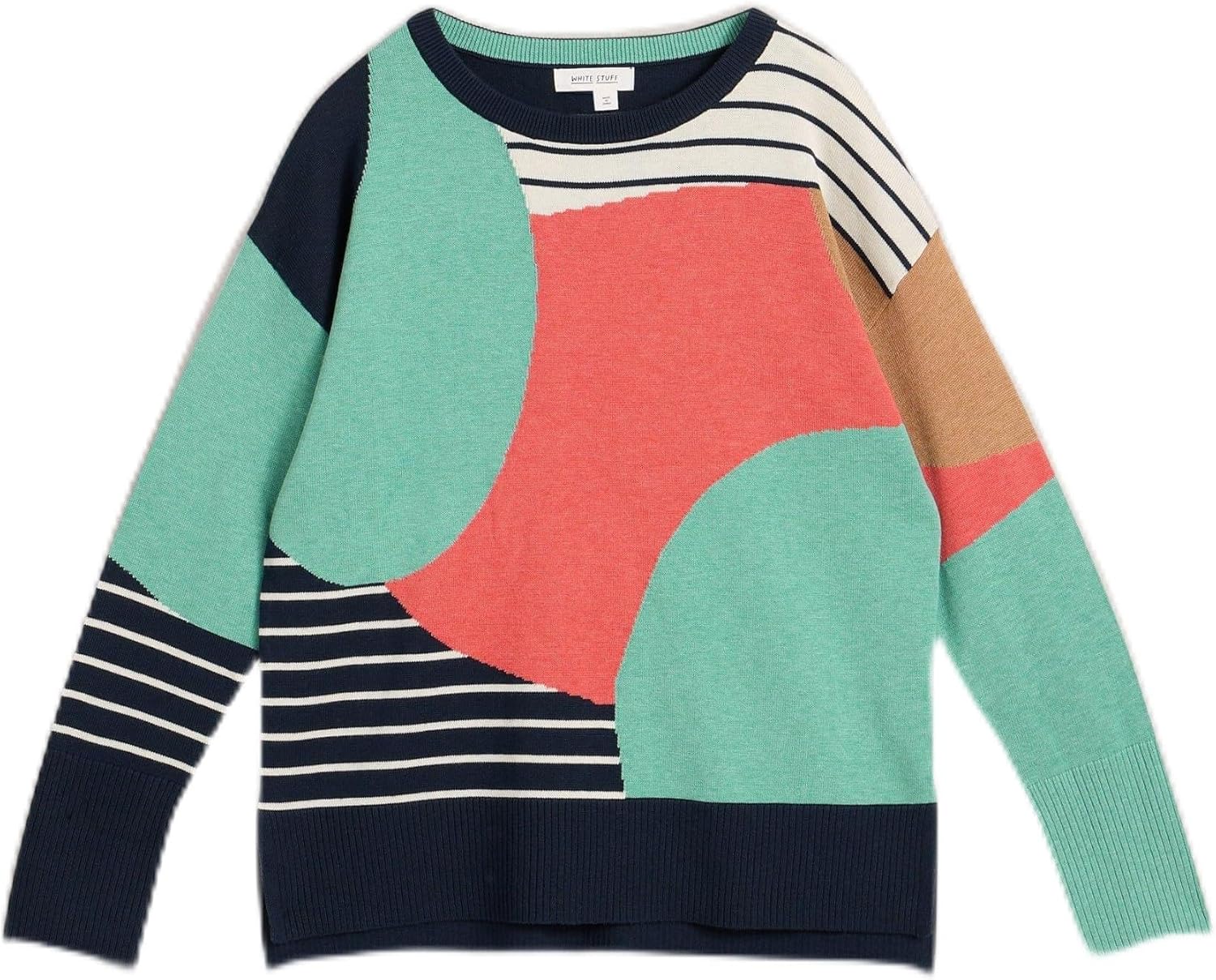 Detalle de White Stuff Olive Pullover Sweater Femme (Lot de 1) – pull polyvalent coton-modal