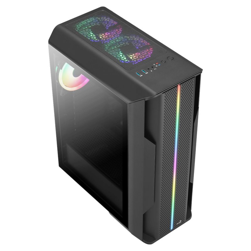Thumbnail 2 de Aerocool Splinter Duo: caja semitorre con cristal templado y iluminación ARGB