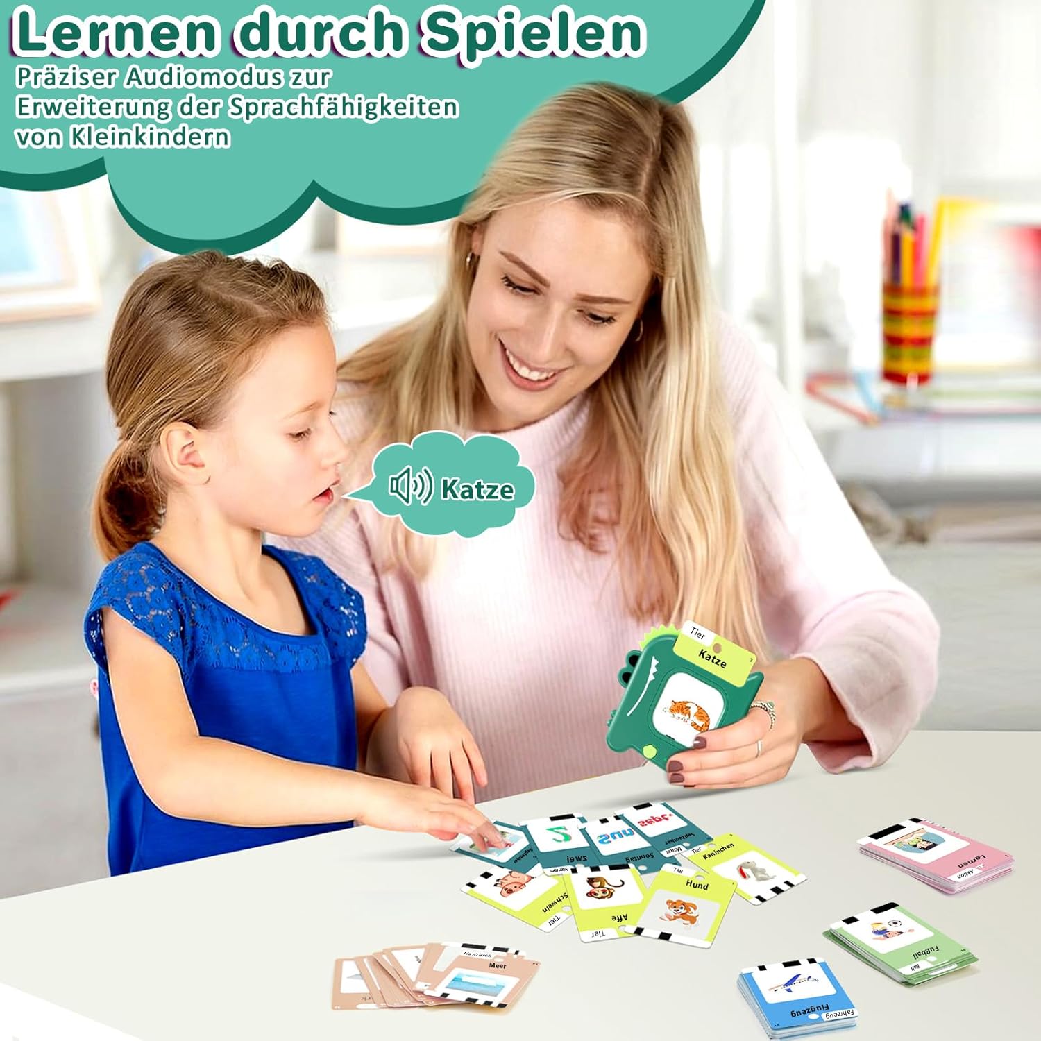 Detalle 1 de Lernkarten Deutsch AHJ 420 Wörter Sprechende