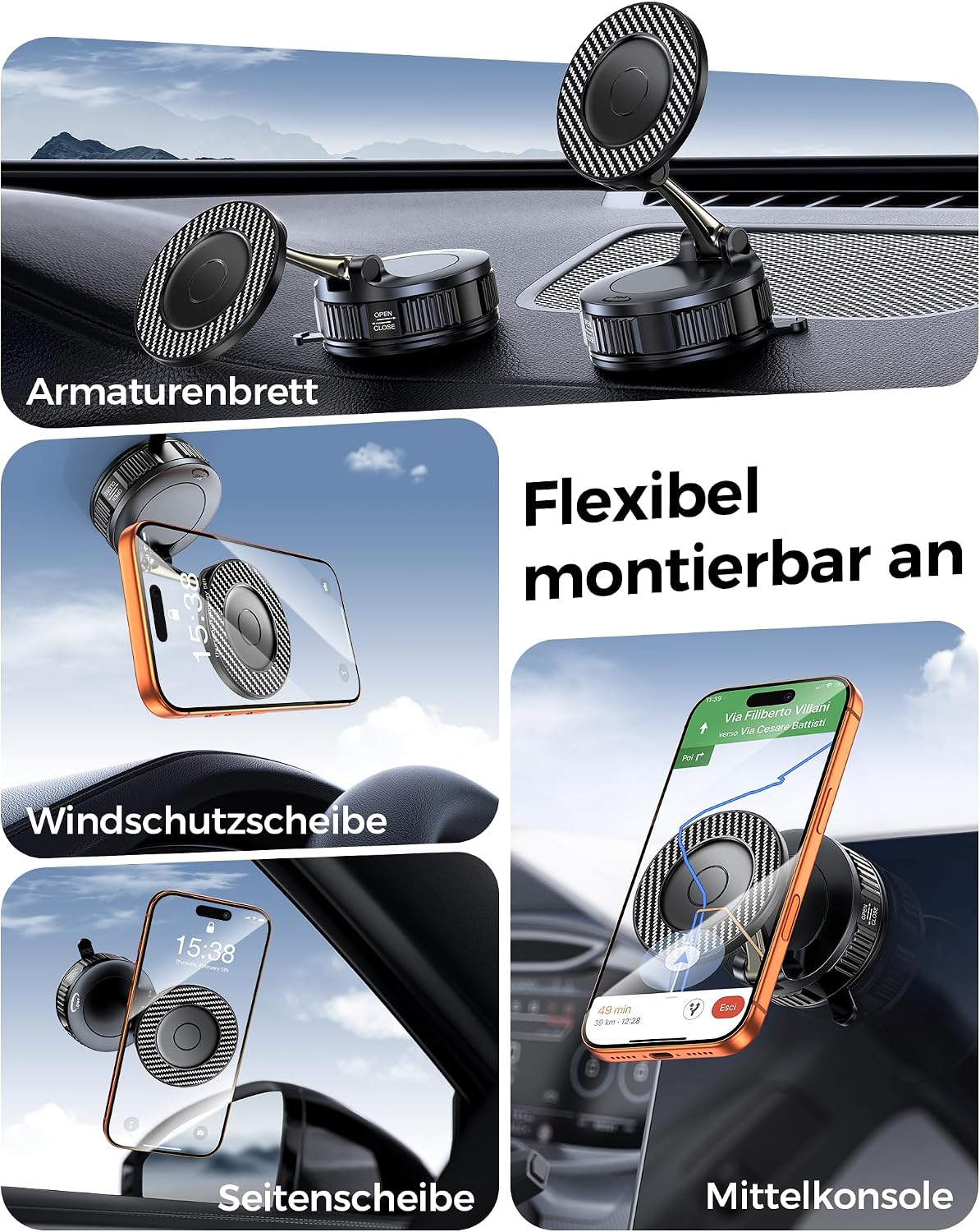 Detalle 2 de EGV Handyhalterung Auto Magnet für iPhone