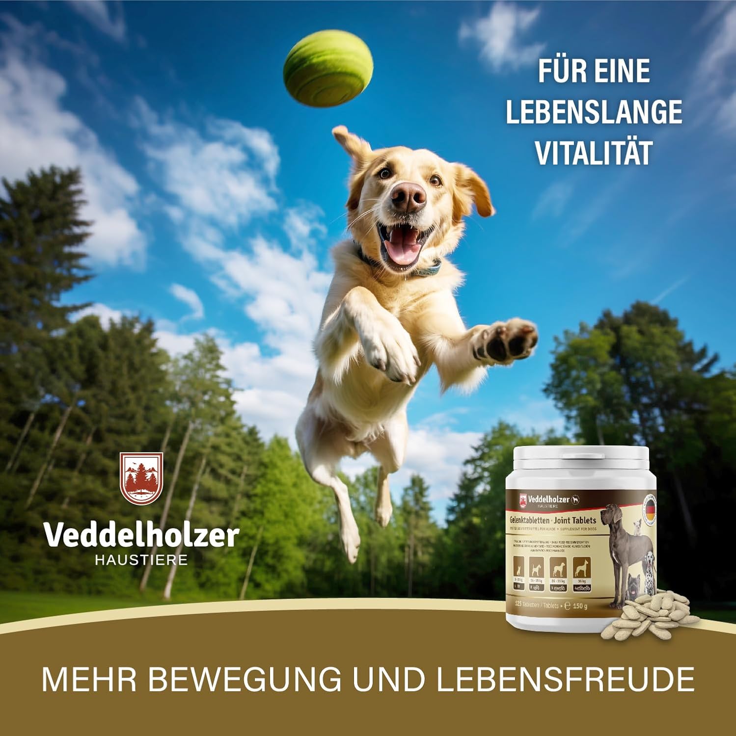 Thumbnail 4 de Veddelholzer Gelenktabletten für Hunde 125 Kapseln