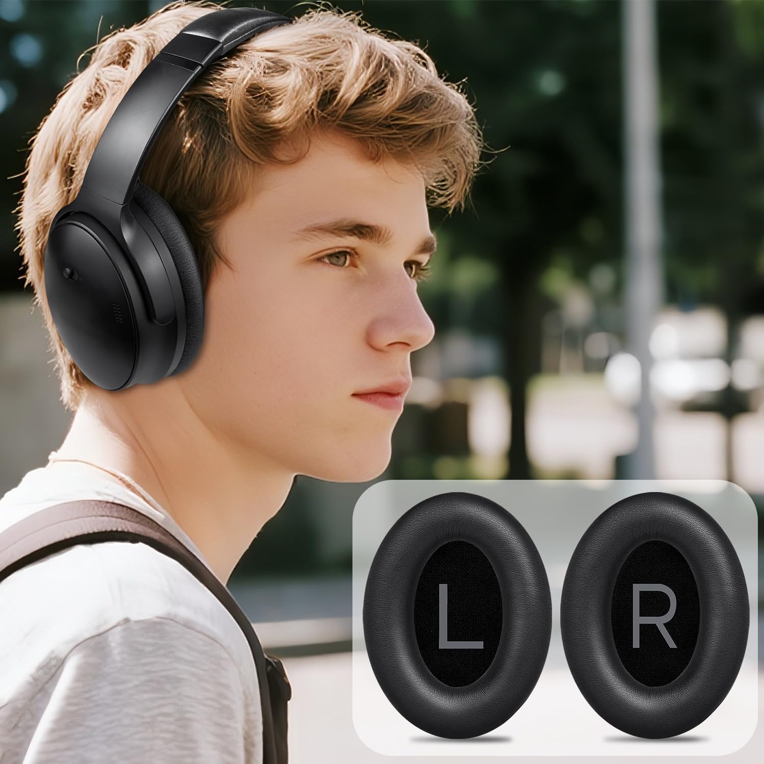 Thumbnail 4 de SOULWIT Professional Replacement Ear Pads for Bose QuietComfort 45 / QC SE (Black)