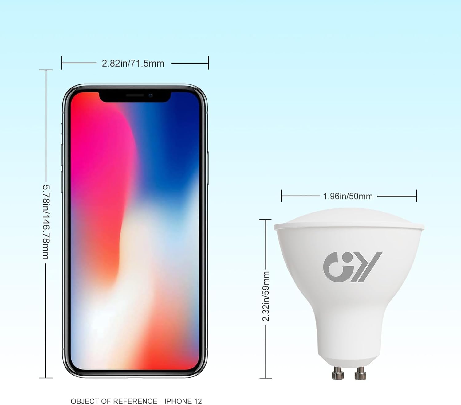 Detalle de GY Bombillas LED GU10 10W 2700K