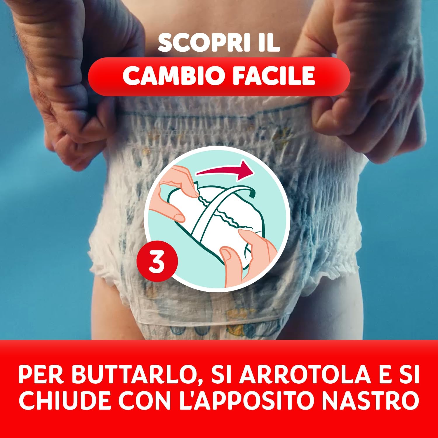 Thumbnail 6 de Pampers Baby Dry Mutandino 3XL (Taglia 8, 19+ kg) – 84 Pannolini: comfort e protezione per bambini grandi
