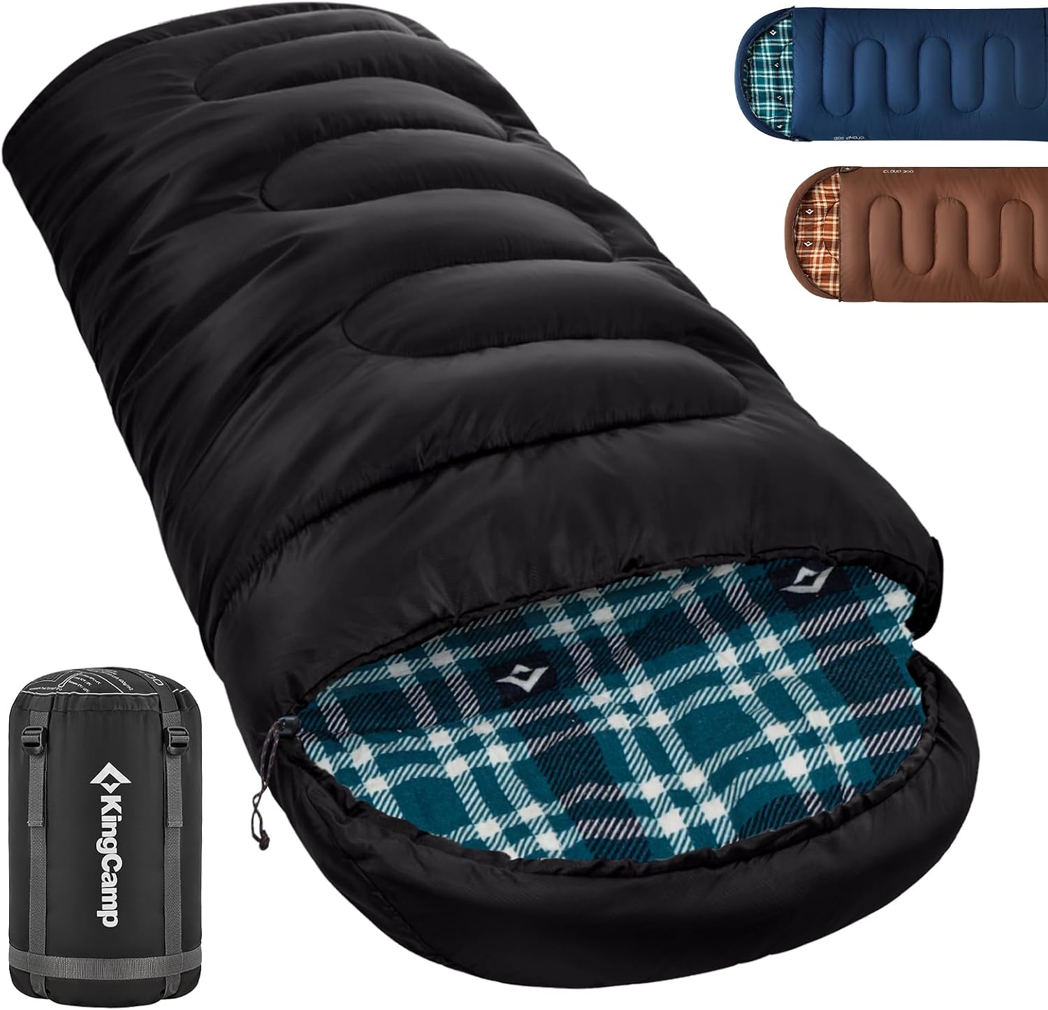 Detalle de KingCamp Schlafsack Winter 4 °C