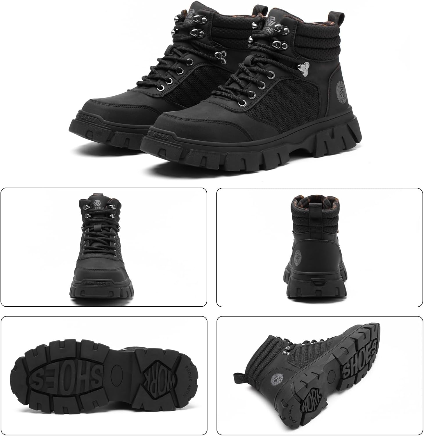 Thumbnail 6 de KELODON 6 Inch Waterproof Steel Toe Work Boots 👢