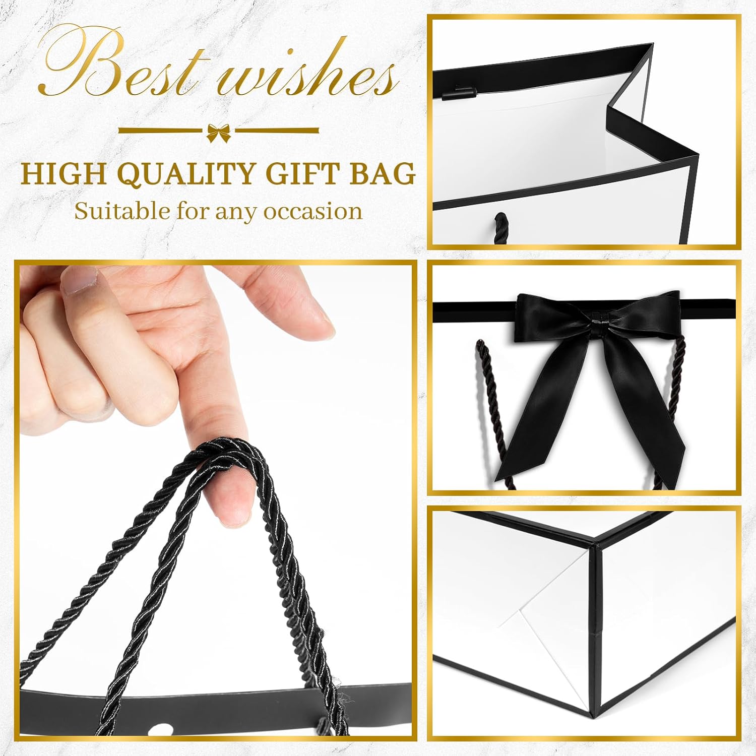 Thumbnail 2 de NADSSJL 6 Pcs Medium Gift Bags for Presents