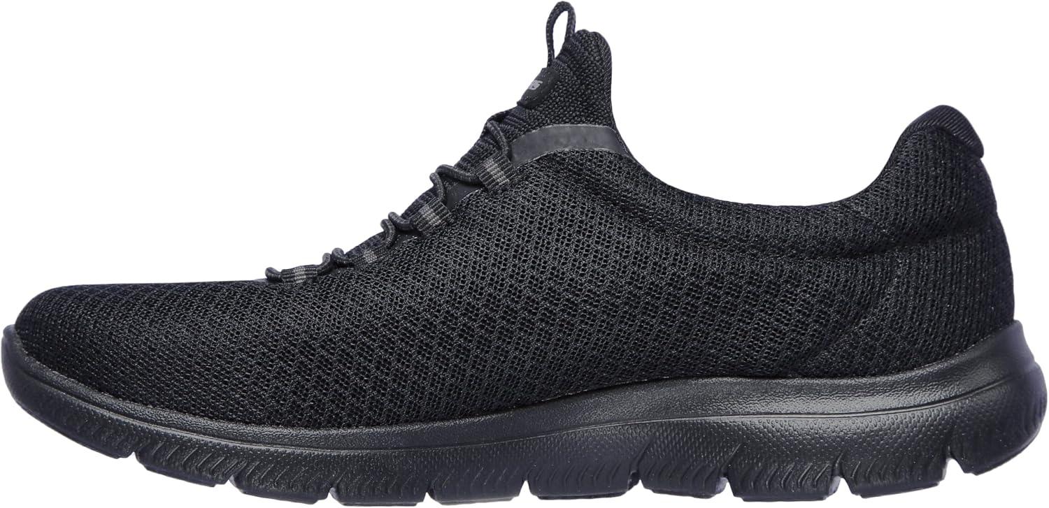 Detalle de Skechers Femme Summits 12985 Trainers - Noir Mesh