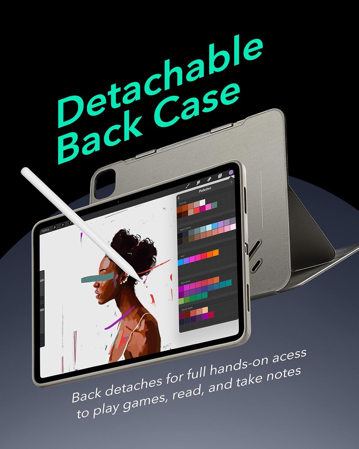 Thumbnail 6 de ESR Shift Series case for iPad Pro 12.9 (2022/2021) with removable magnetic cover and multi-angle stand
