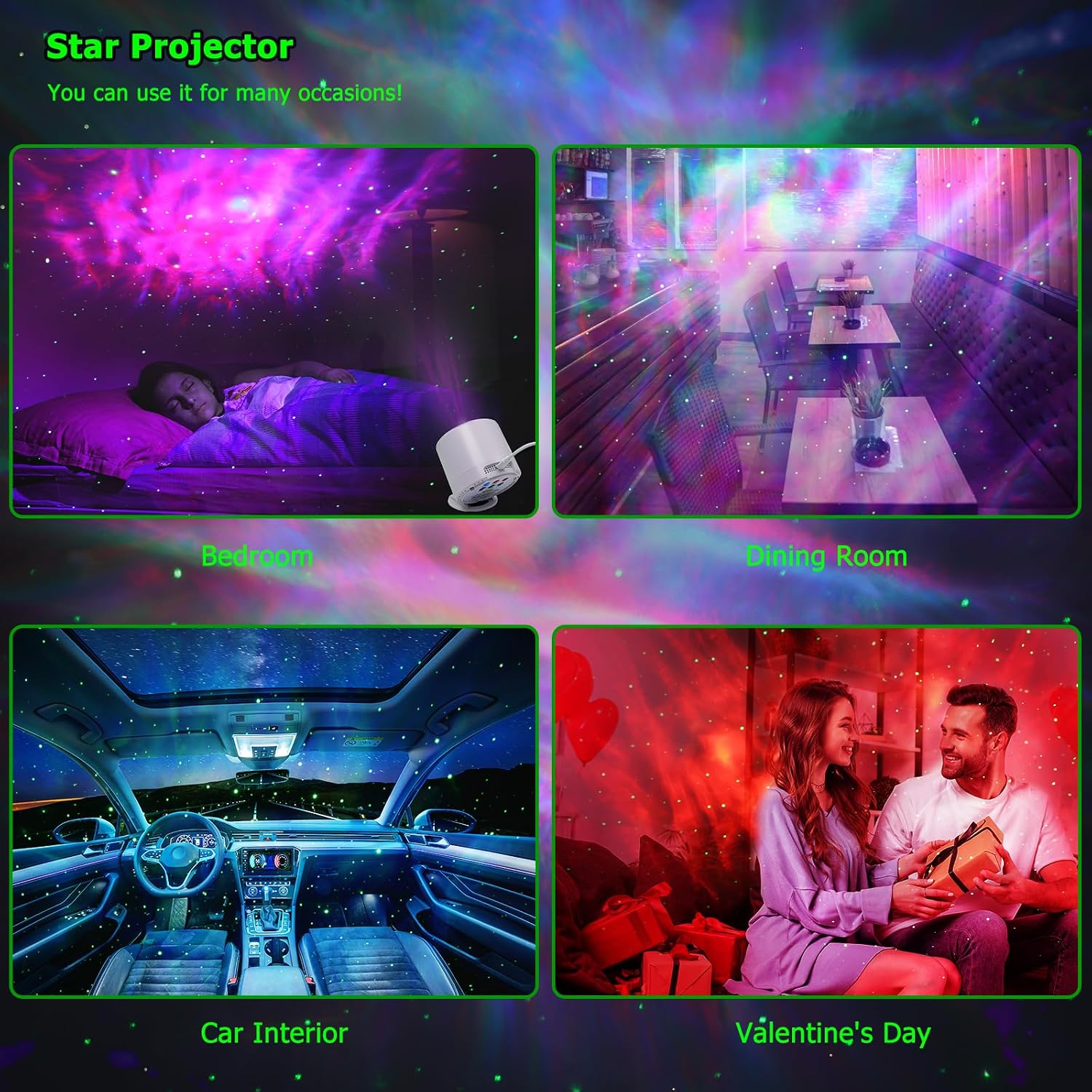 Thumbnail 6 de HERHOTER Galaxy Star Projector 📽