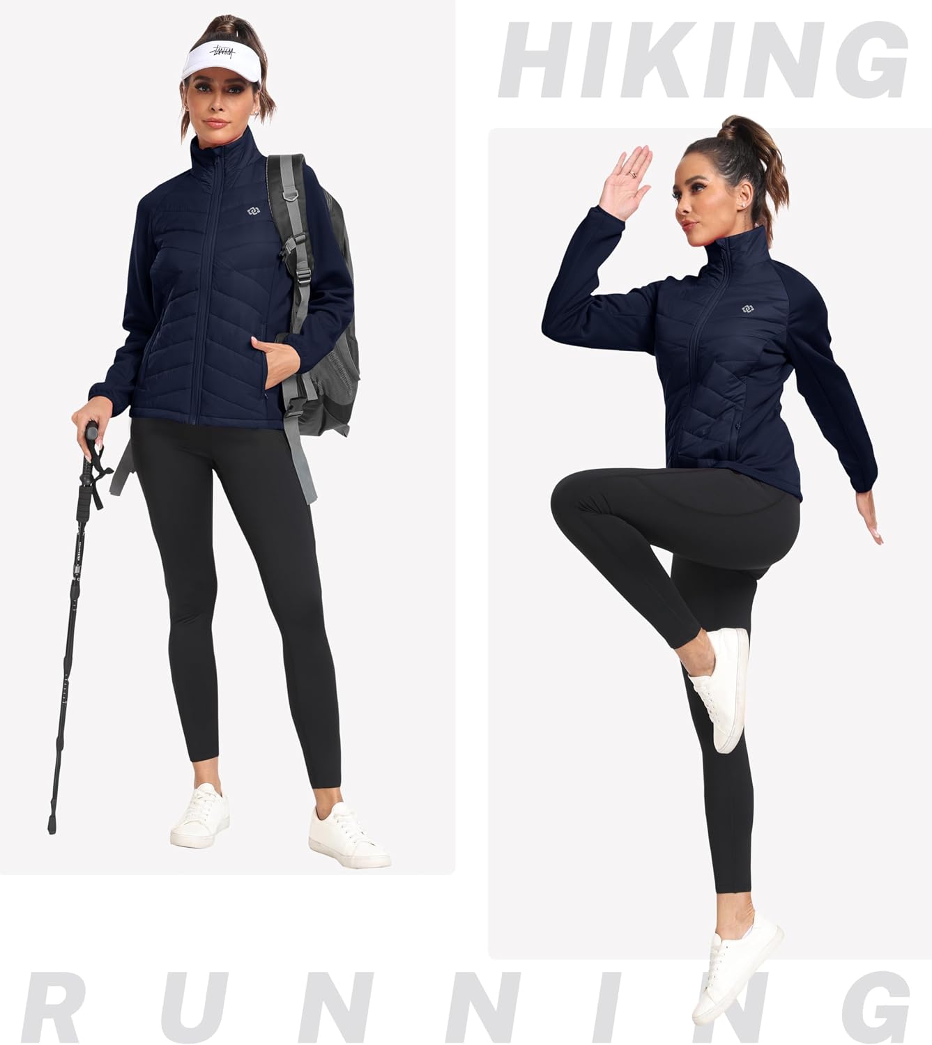 Thumbnail 6 de MoFiz Women's Insulated Hybrid Hiking Jacket, Full-Zip and Fleece-Lined