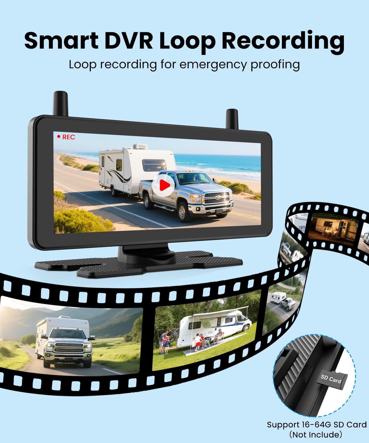Thumbnail 6 de AUTO-VOX 2 7.2" wireless backup camera