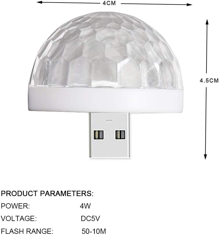Detalle de USB Mini Disco Light: LED Small Magic Ball for USB-powered Party Atmosphere