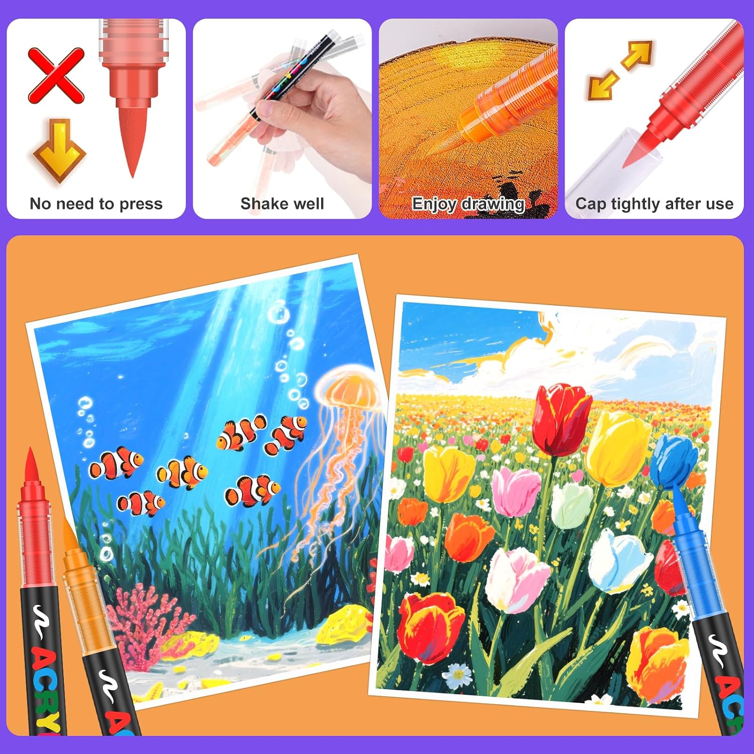 Thumbnail 4 de Gunsamg Feutre Acrylique 288 couleurs