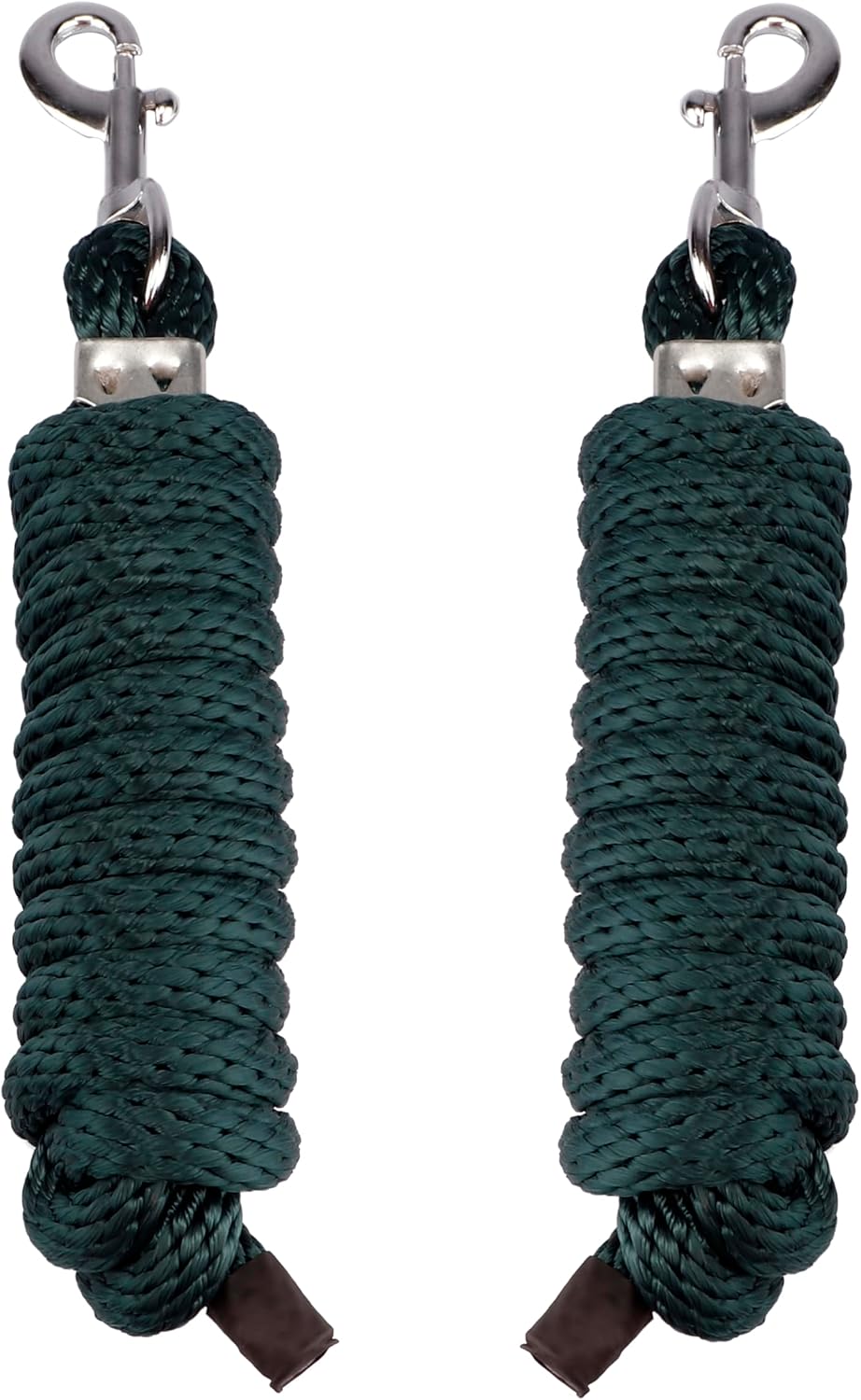 Detalle 2 de SIE Pack of 2 Solid Poly Lead Rope for Horse and Livestock, 8 ft (Orange)