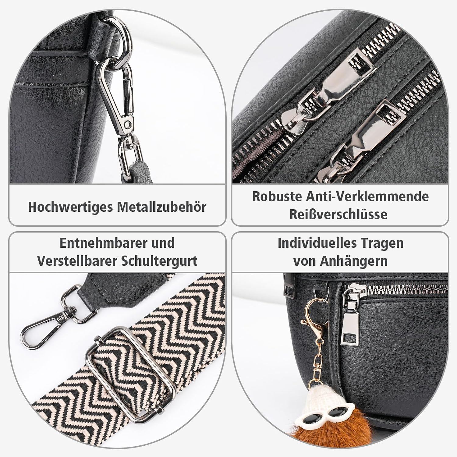 Detalle 1 de APHISON Damen Bauchtasche 68 bis 110 cm