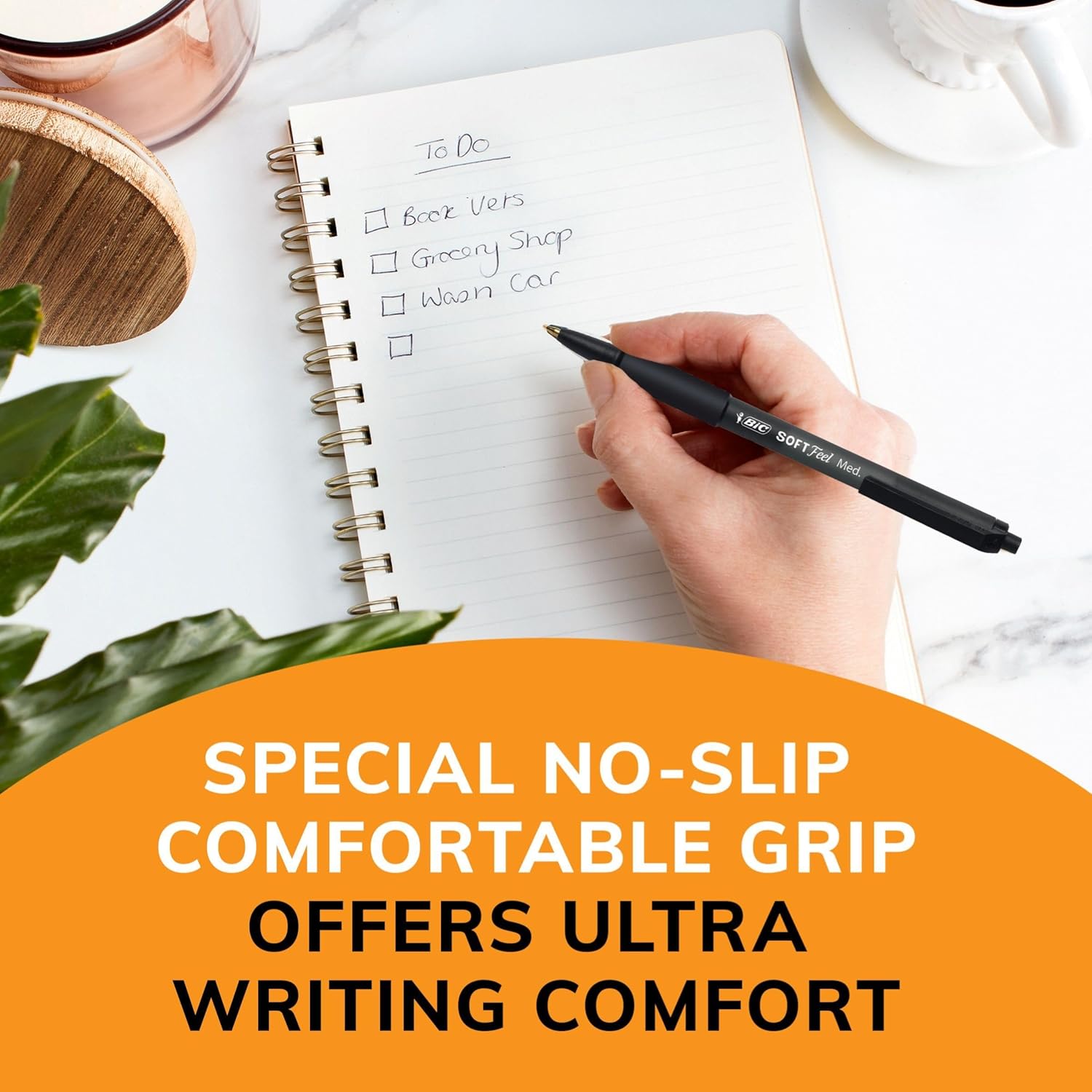 Thumbnail 4 de BIC Soft Feel Clic Grip Kugelschreiber 1,0 mm, 12er Pack 🖊️