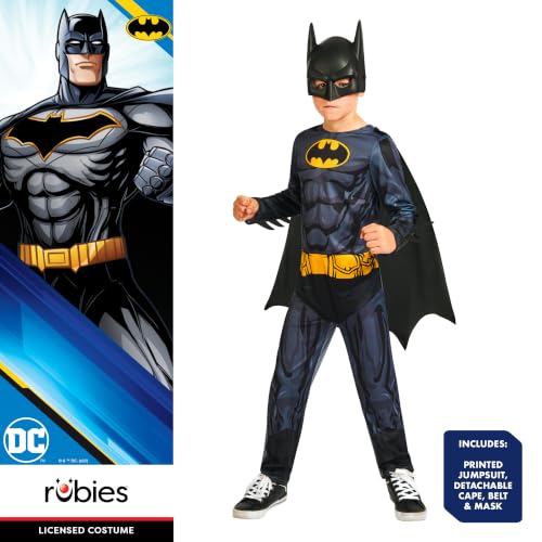 Detalle de Rubies 3014993-4000 Batman Children's Costume, Ages 3–4, Cape and Mask