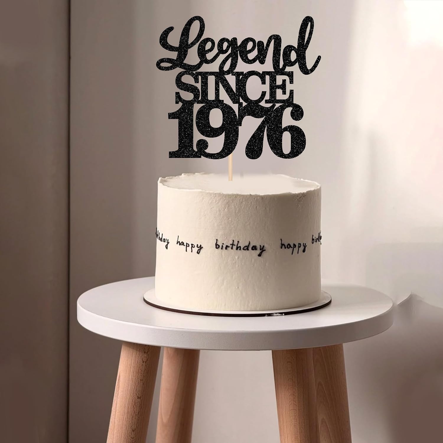 Detalle de SYKYCTCY 1 Pack Legend Since 1976 Cake Topper