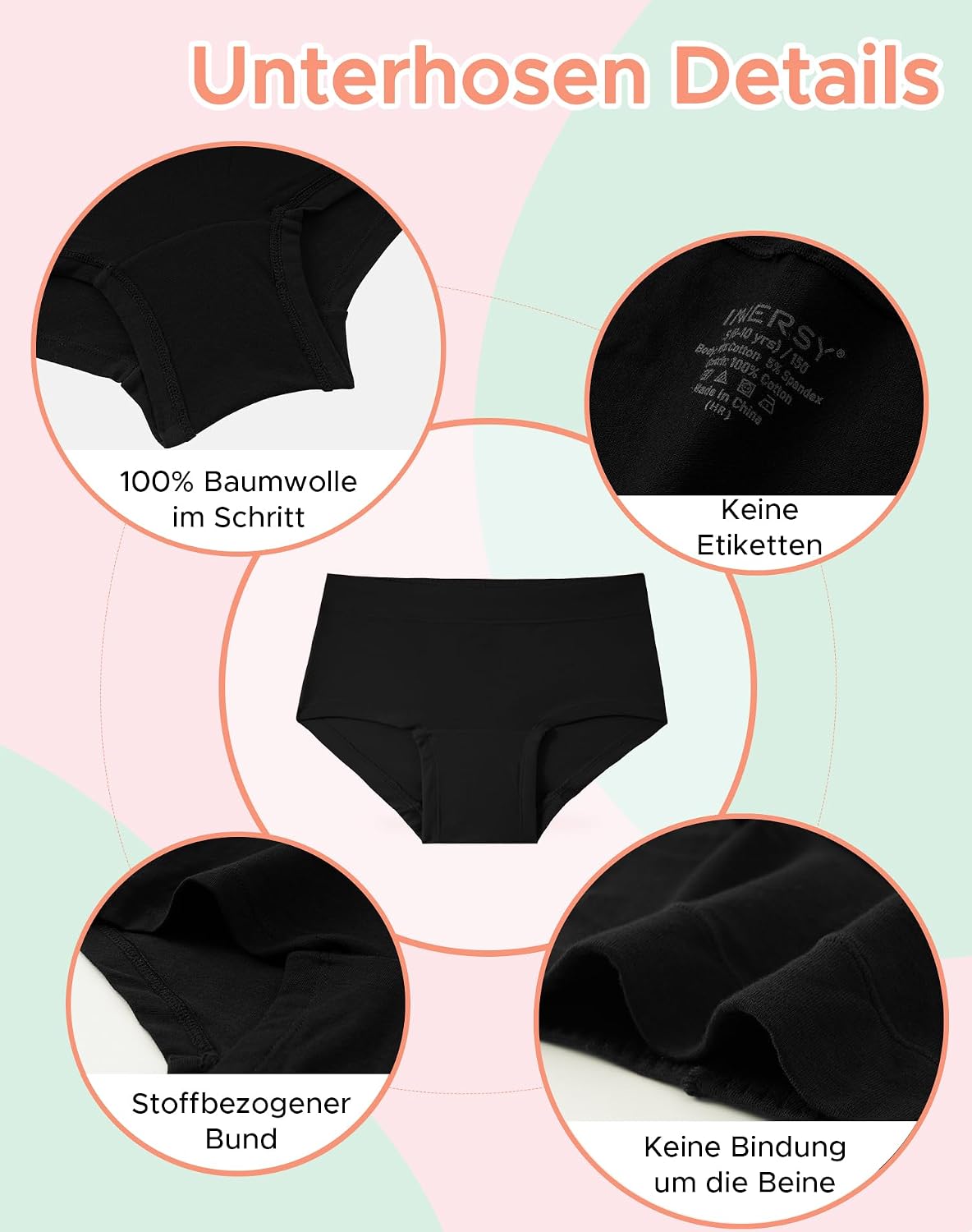 Detalle 2 de INNERSY Shorty Fille 8-16 ans