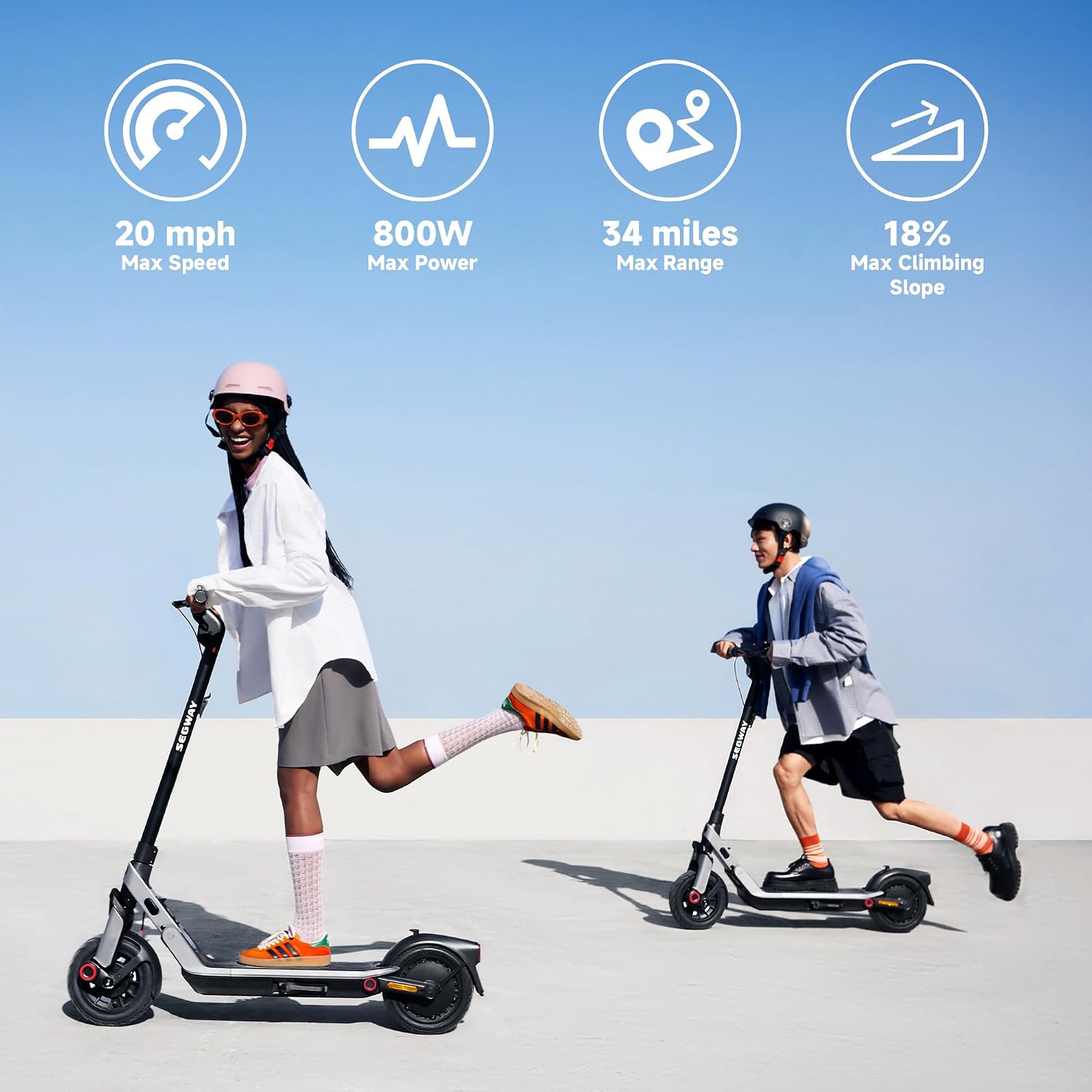 Detalle 1 de Segway Ninebot Electric Scooter E2 Plus II/E2 Pro/E3 Pro