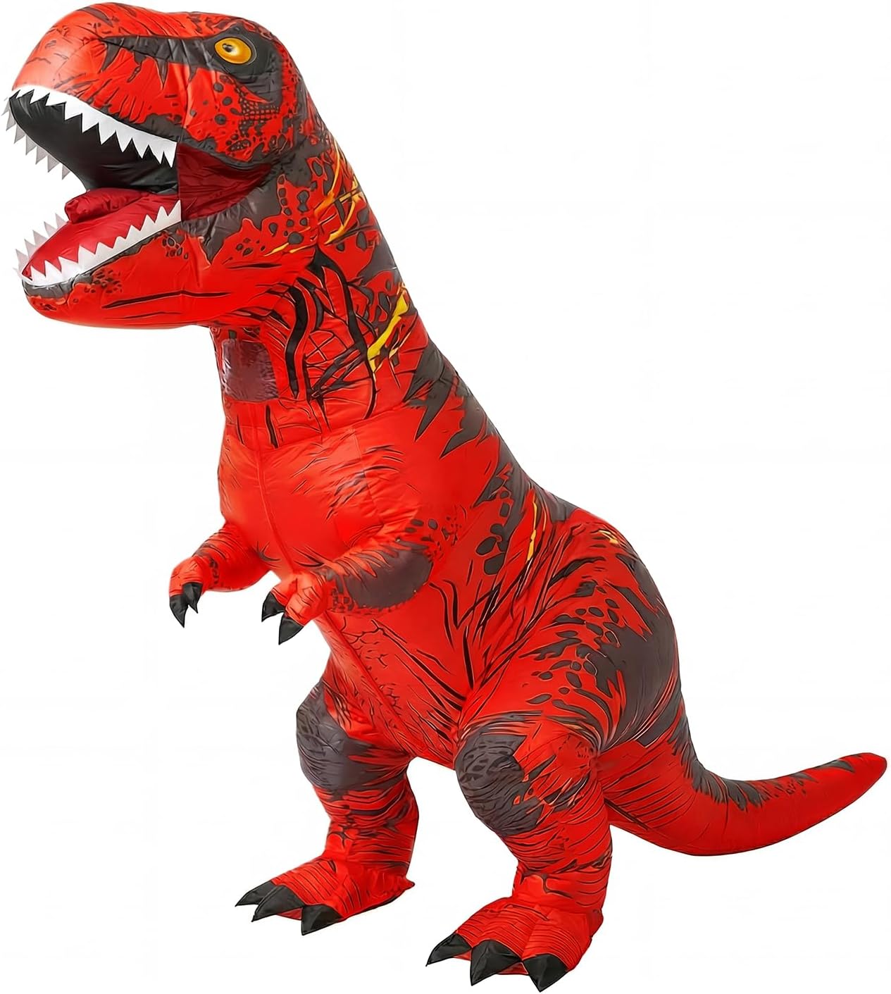 Detalle de JASHKE Inflatable Dinosaur Costume Adult: Red T-Rex Suit for Halloween and Fancy Dress