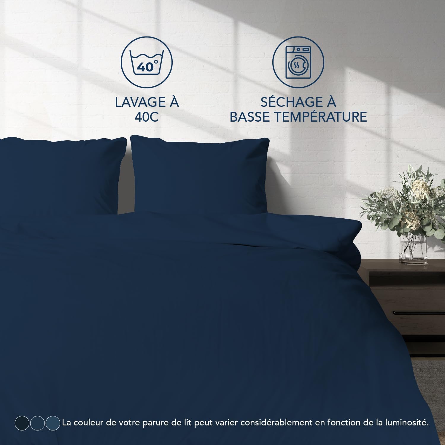 Thumbnail 5 de Dreamzie Parure de Lit 140x190 – 4 Pièces en Microfibre OEKO-TEX
