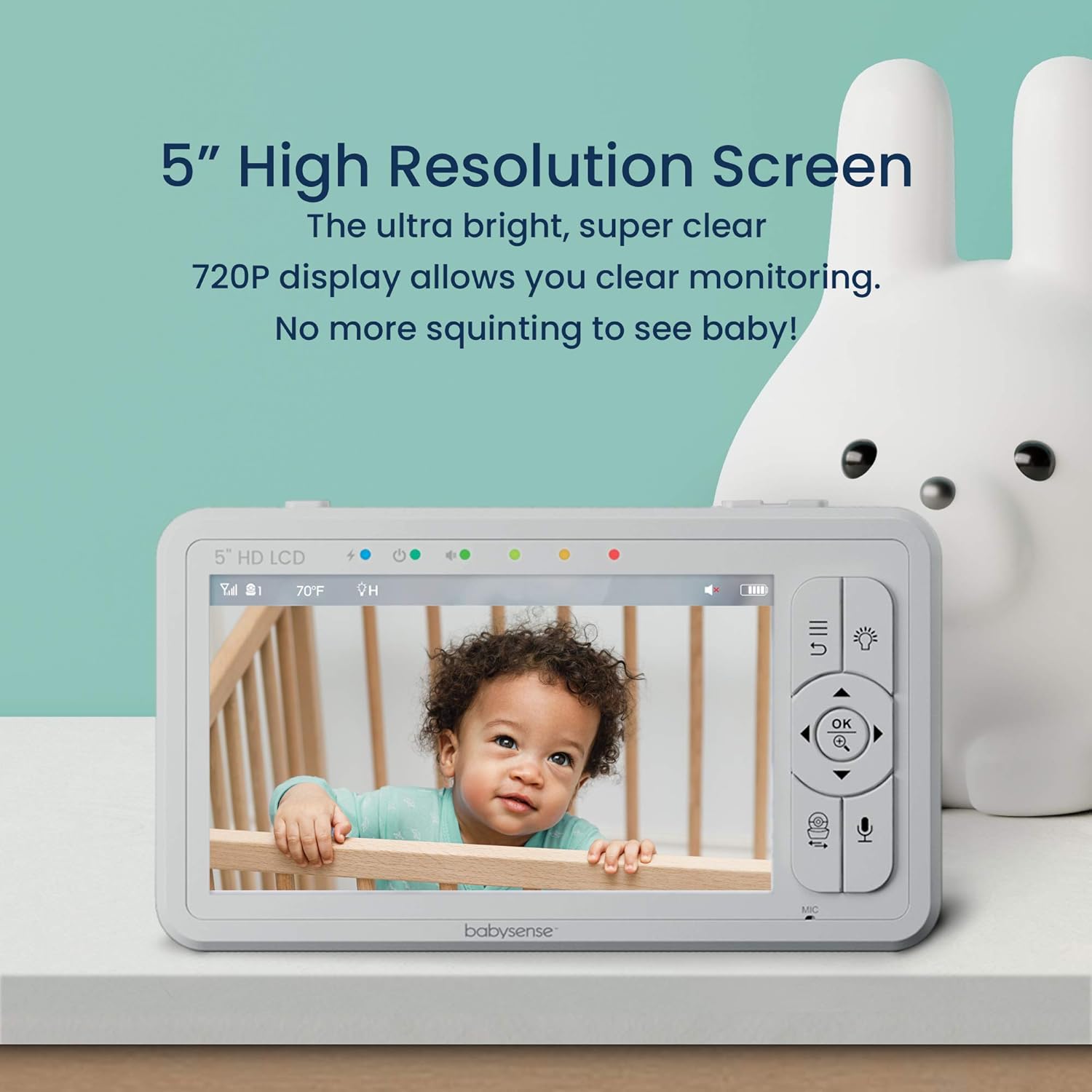 Detalle 2 de Babysense HDS2 Babyphone mit Kamera 4000mAh