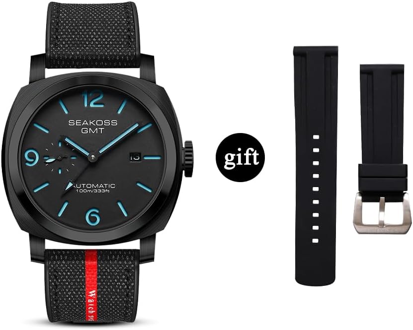 Thumbnail 1 de SEAKOSS GMT S8441 orologio automatico da uomo 45 mm con doppio fuso e vetro zaffiro