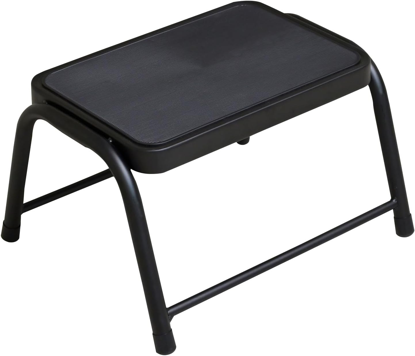 Detalle de 山善 DPT-38(MBK) ミニステップチェア スチール製・耐荷重100kg・マットブラック