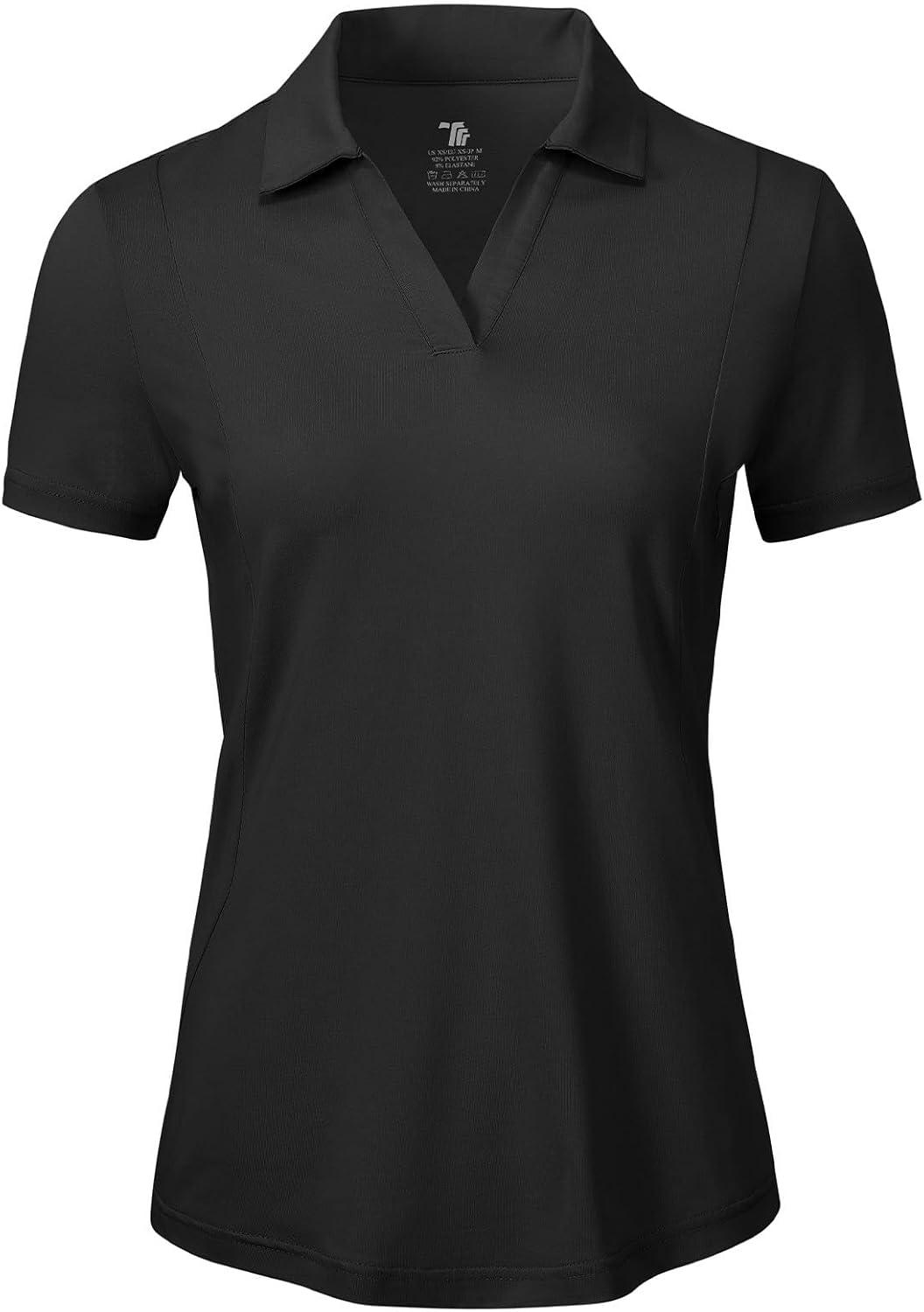 Detalle de BGOWATU Women's Short Sleeve Golf Polo with V-Neck Collared Design and UPF 50+