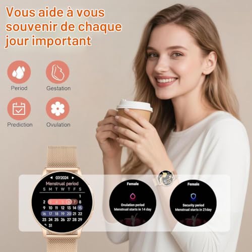 Detalle de Jugeman Montre Connectée Femme – Élégance et énergie au poignet