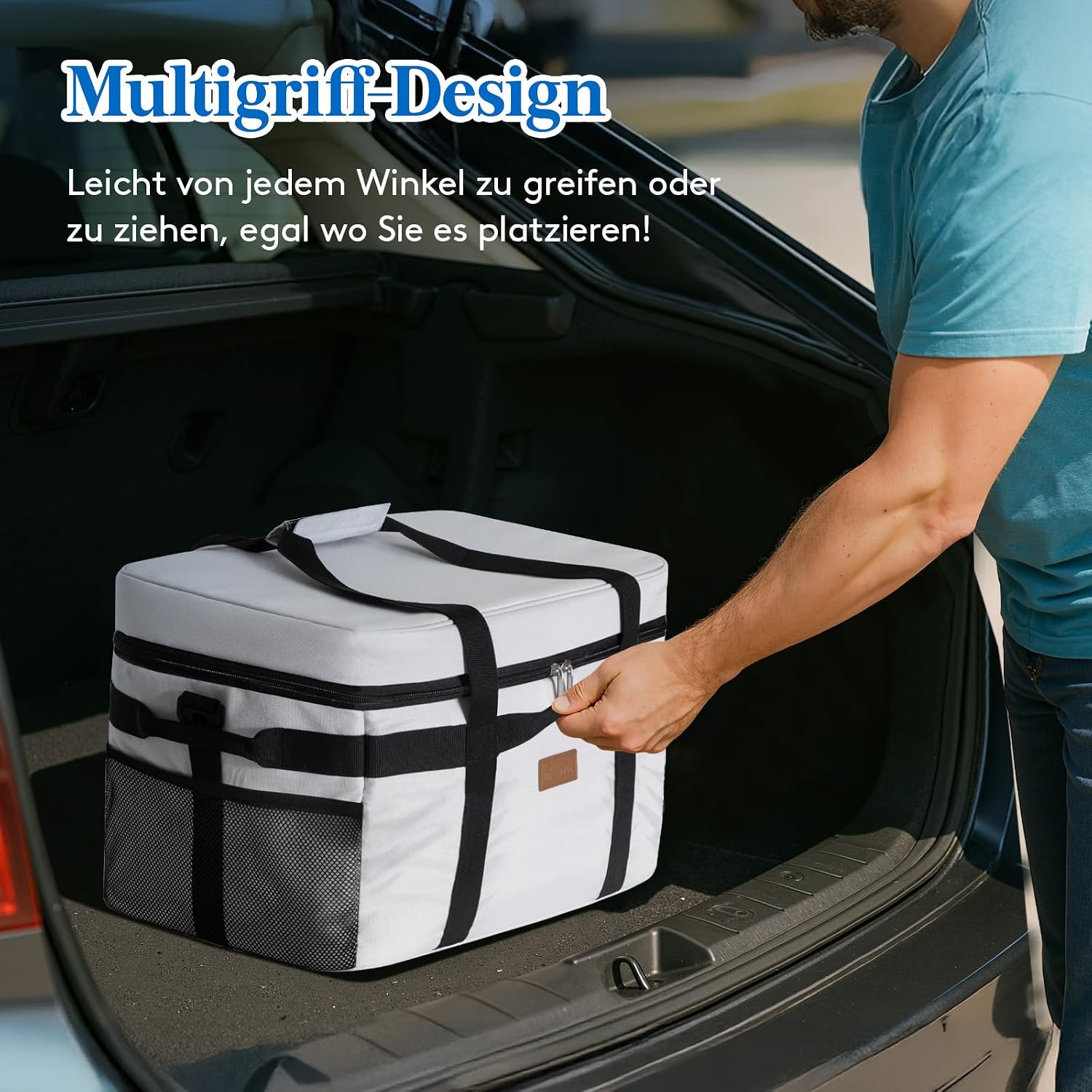 Detalle de Lifewit Kühltasche 30L – faltbar, 50 Dosen, isolierte Thermotasche für Picknick, Arbeit und Freizeit