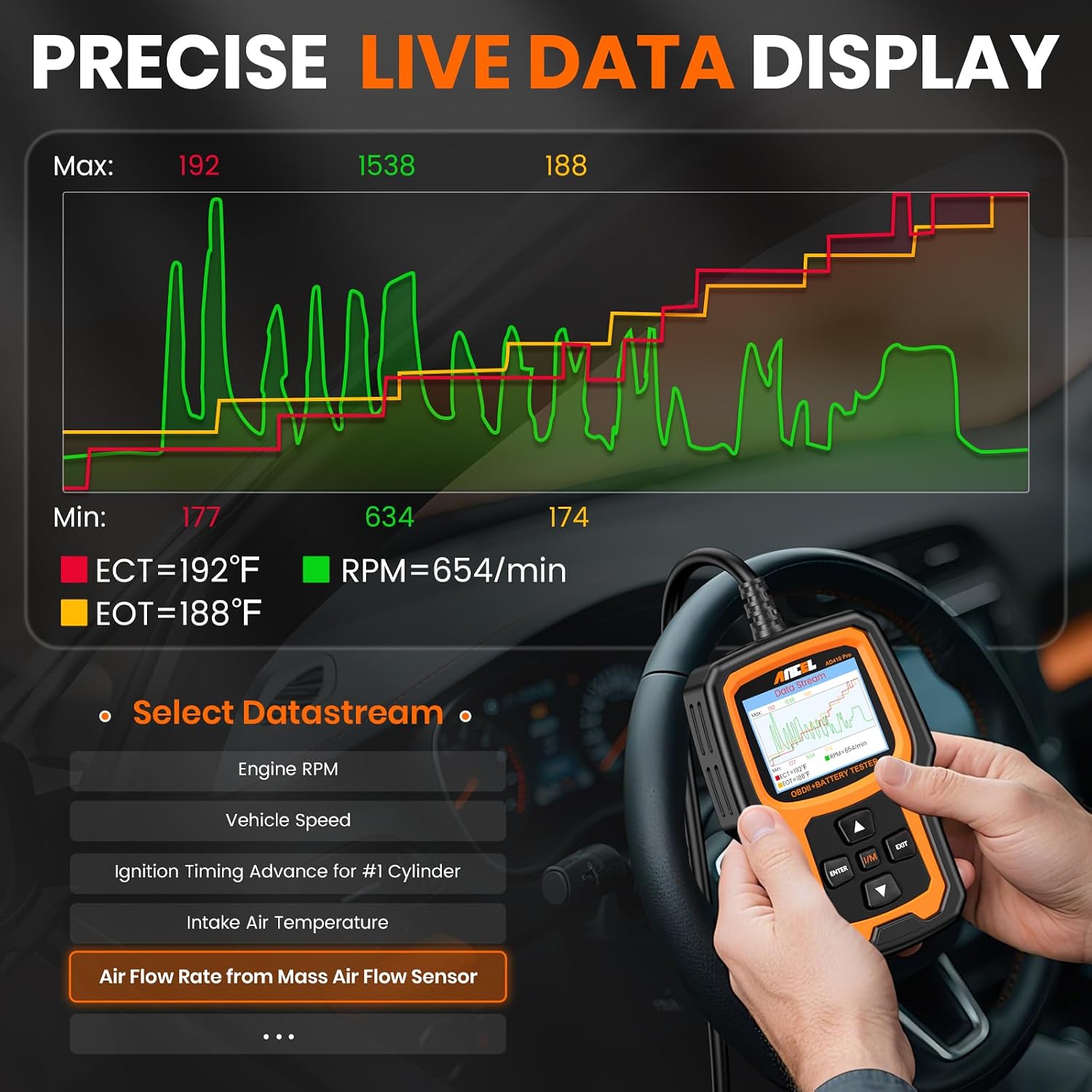 Thumbnail 6 de ANCEL AD410 PRO 12V OBD2 Scanner