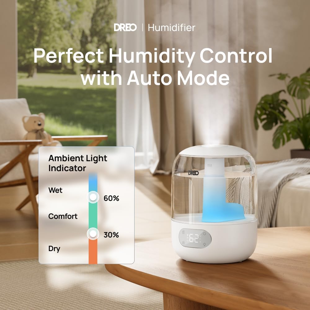 Detalle 2 de Dreo 3L Humidifier, 30H Quiet Runtime ⚙