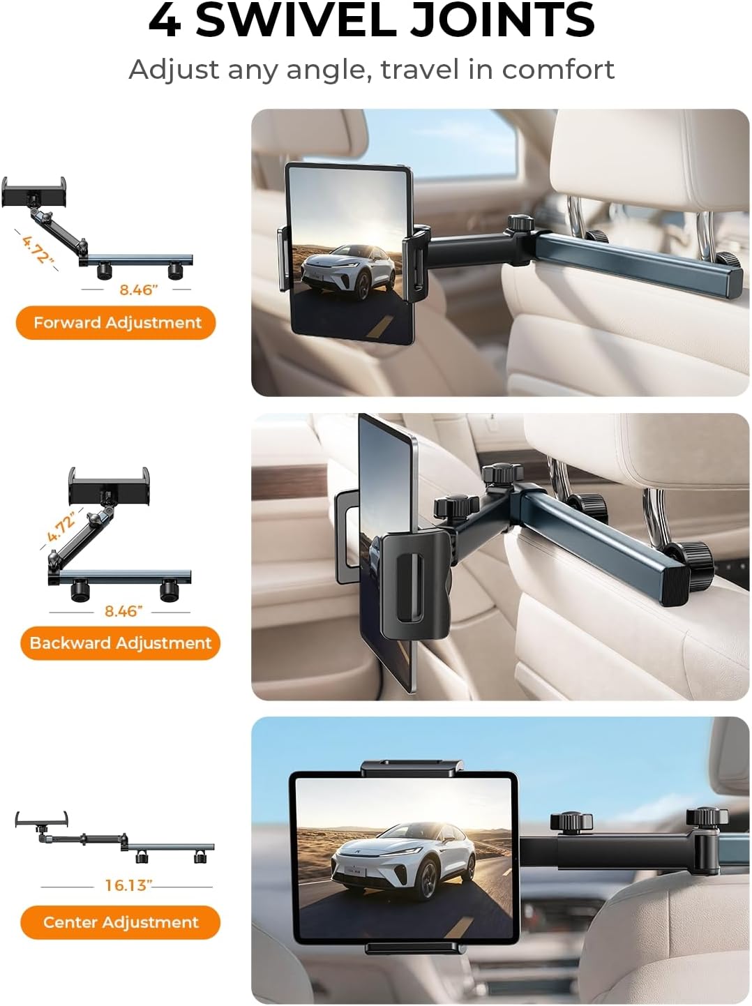 Thumbnail 2 de LISEN 3-in-1 Car Tablet Holder