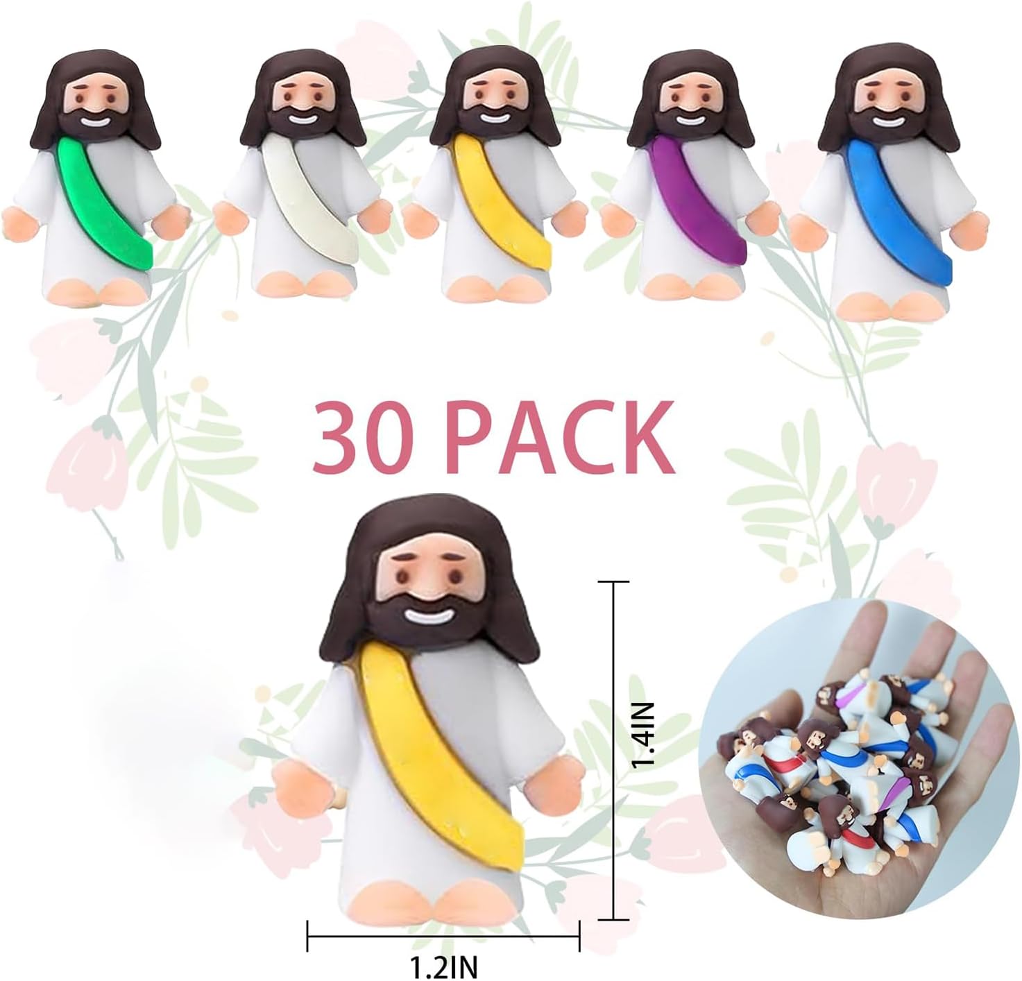 Thumbnail 1 de AKFAHOIF Mini Jesus Figures 30pc Set