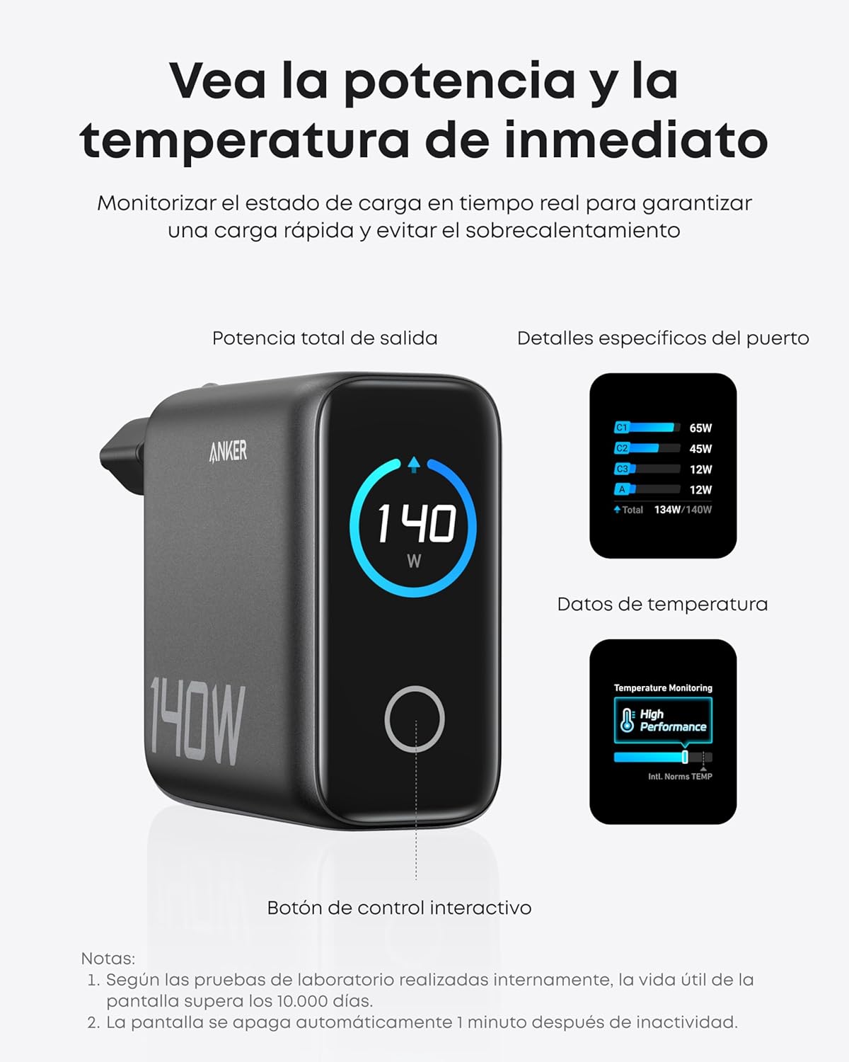 Thumbnail 3 de Anker Cargador USB C 140W 4 Puertos