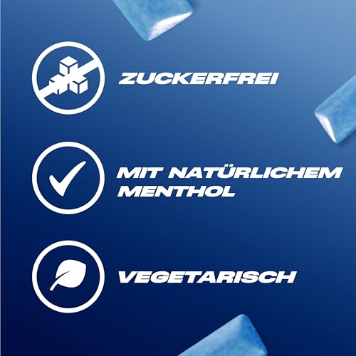 Detalle de Airwaves Strong Zuckerfrei Kaugummi – Intensives Menthol, langanhaltende Frische, 30x10 Dragees