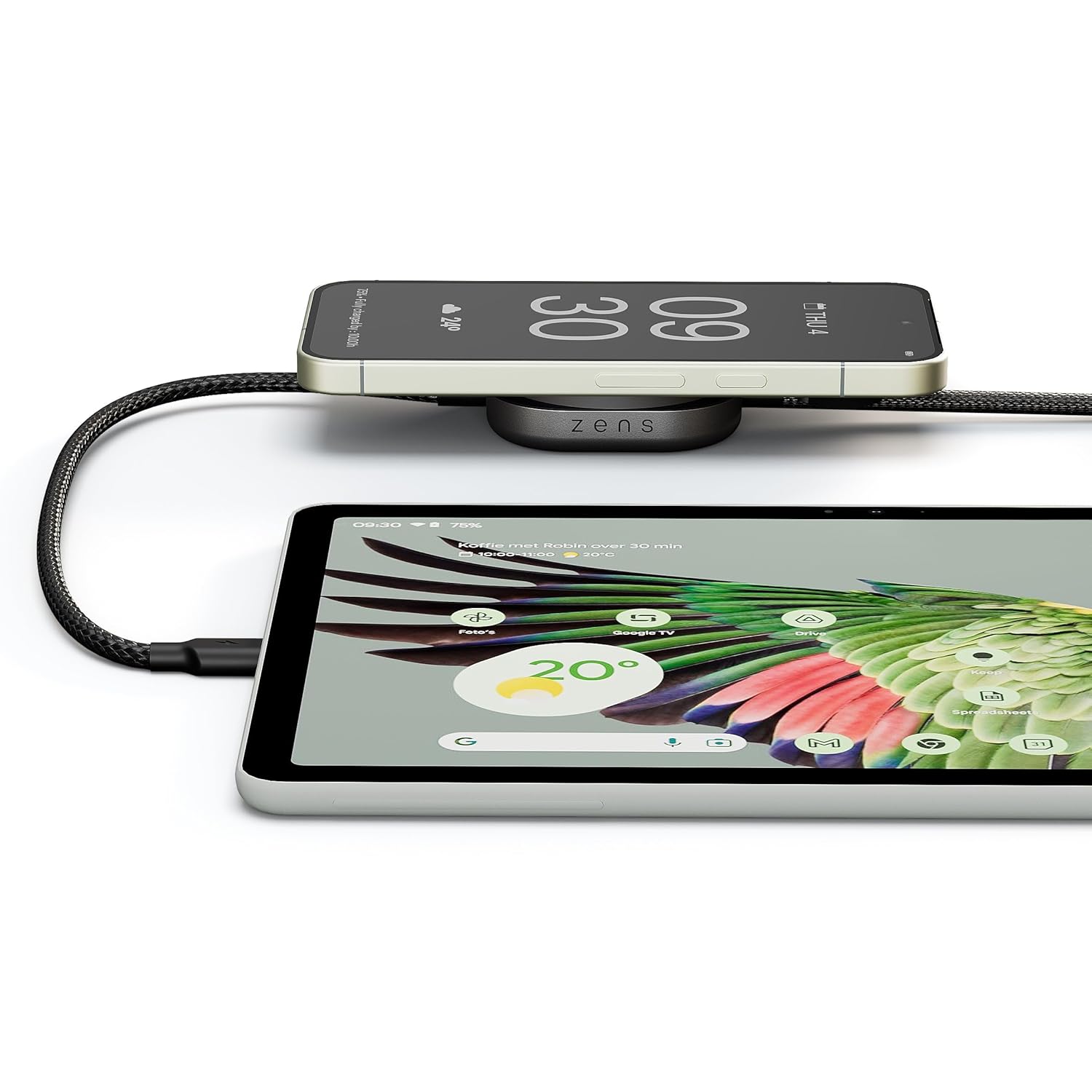 Thumbnail 6 de Zens Wireless Charging Cable Pro 3 : câble USB-C vers USB-C 1,5 m avec charge sans fil 15 W et compatibilité MagSafe/Qi2