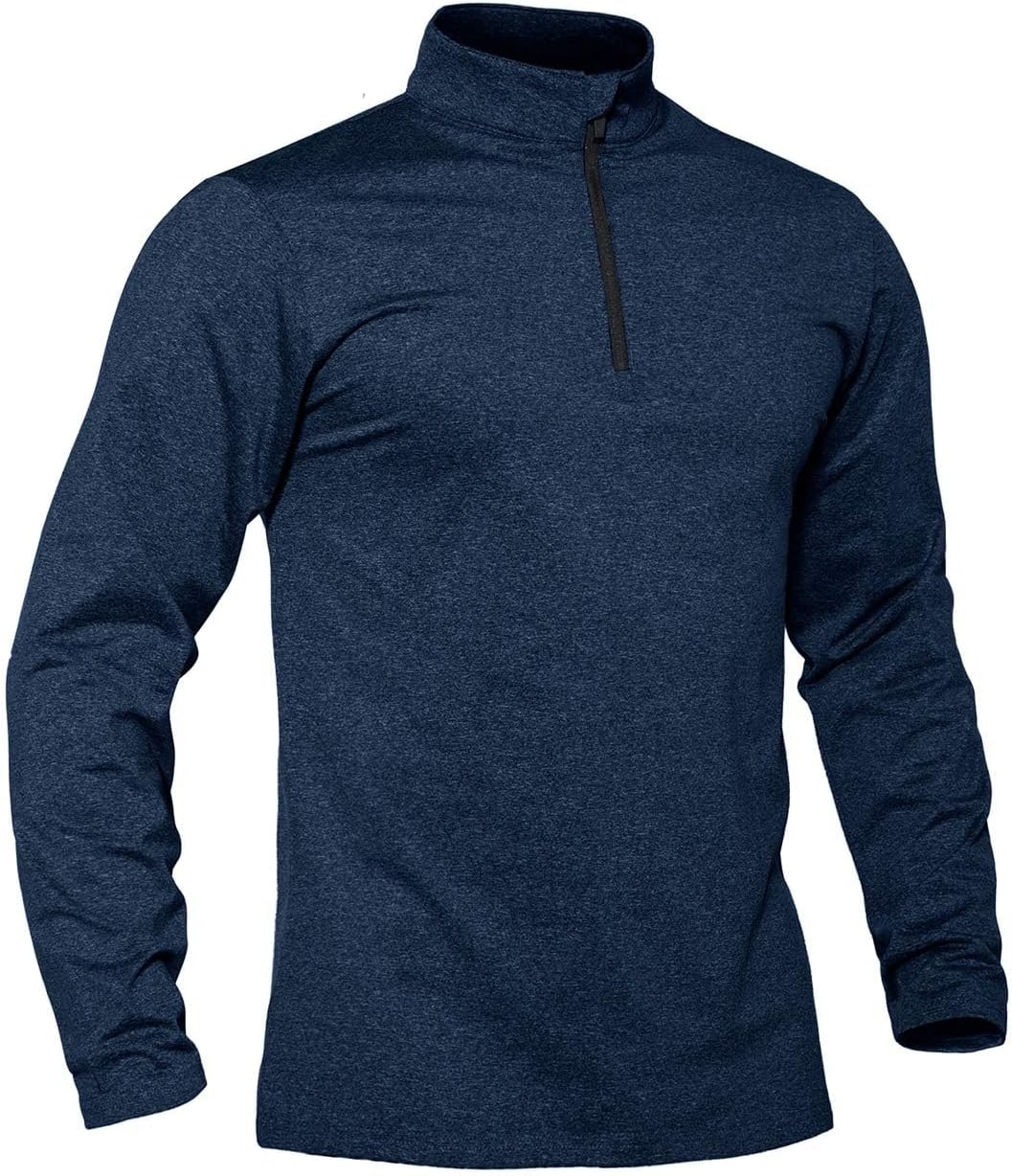 Detalle de TACVASEN Half-Zip Fleece Pullover Herren – Warmes Langarmshirt