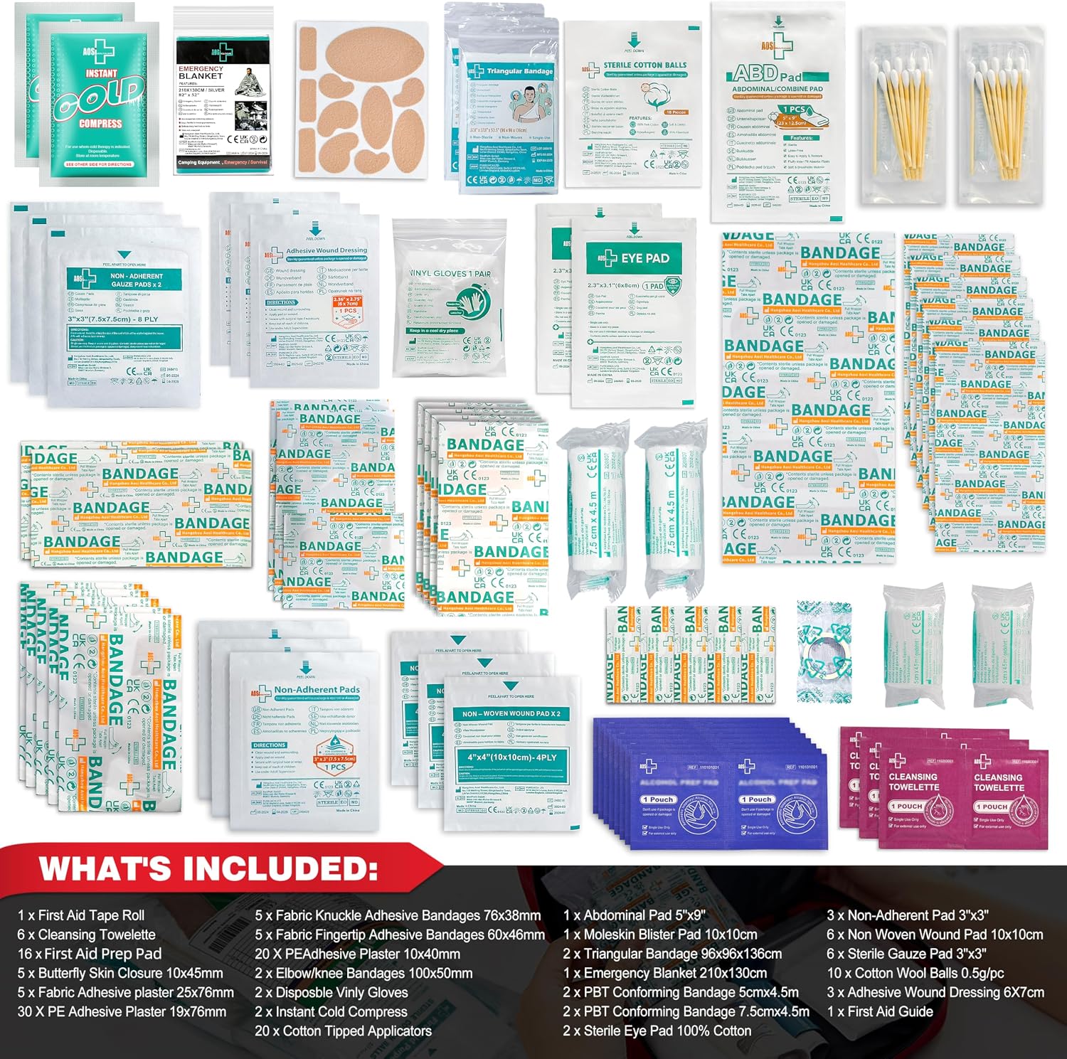 Thumbnail 2 de First aid kit refill 160 piece bag