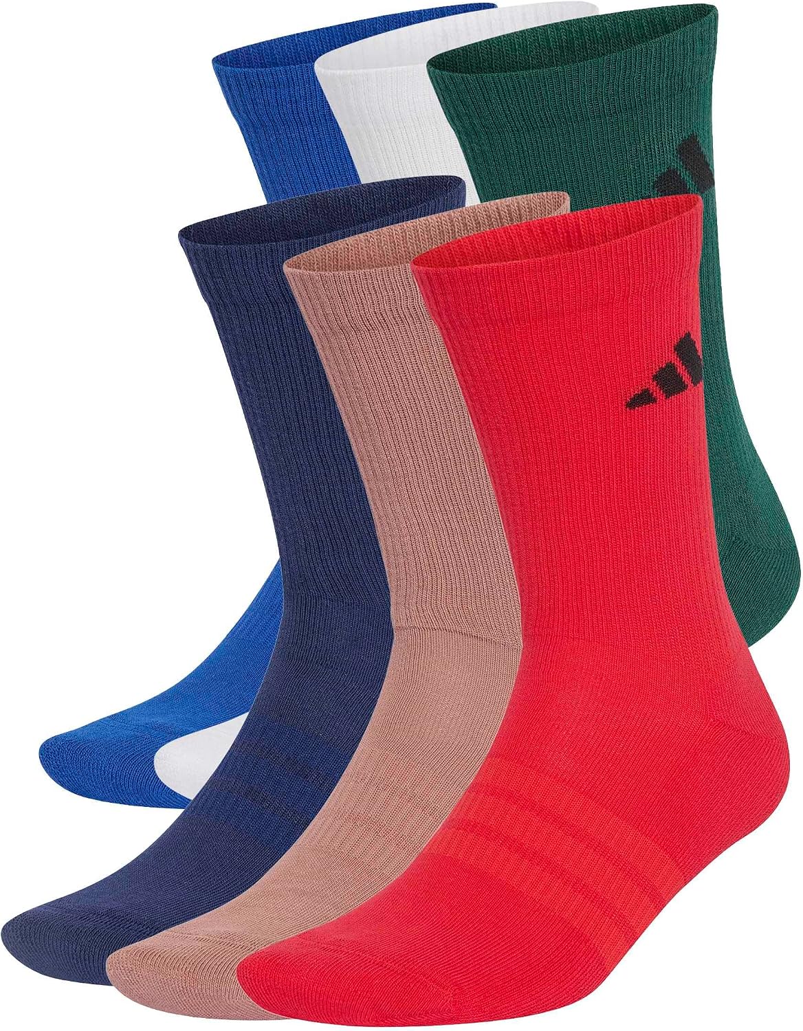 Detalle de adidas Cushioned Crew Socks, 6-Pair Pack